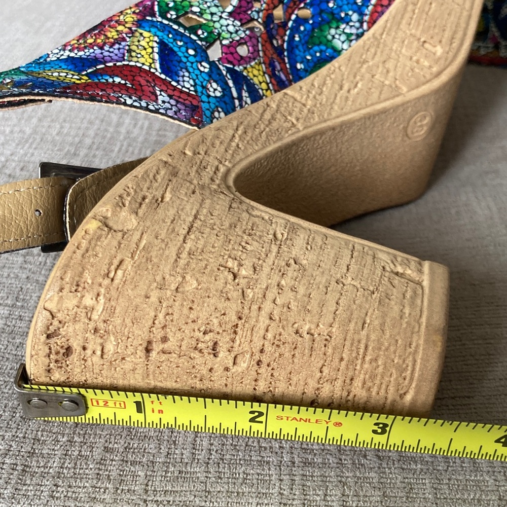 Spring Step Multicolor Open-Toe Slingback Heels, … - image 7